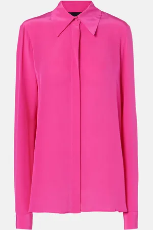 Costarellos Keltie silk crÃªpe de chine shirt