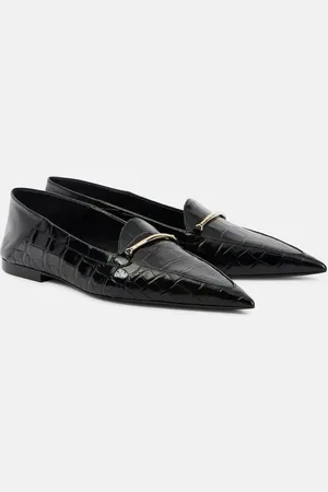 Victoria Beckham Morsetto croc-effect leather loafers