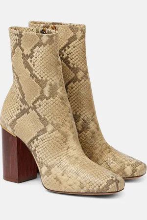Chloé ChloÃ© Ambre snake-effect leather ankle boots