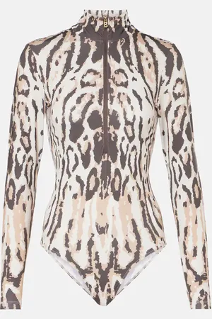 Bogner Viviane animal-print jersey bodysuit