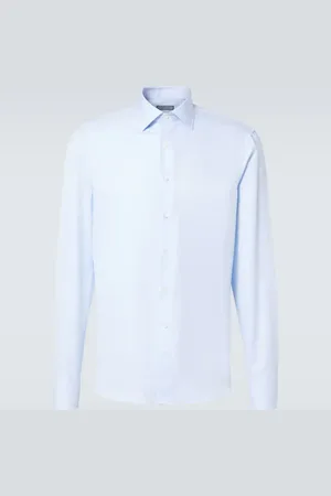 CANALI Cotton poplin shirt