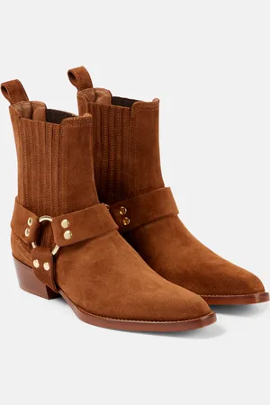 PARIS TEXAS Helena suede biker boots