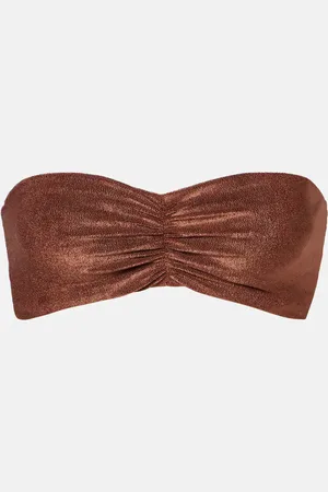 Jade Swim Terry bandeau bikini top