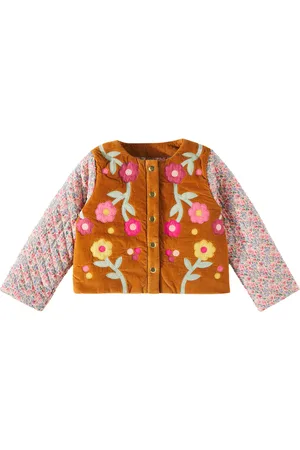 Louise Misha Floral cotton corduroy jacket