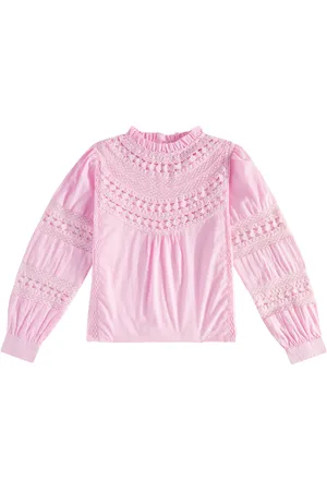 The New Society Broderie anglaise cotton blouse