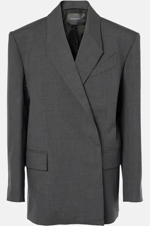 MUGLER Oversized virgin wool blazer