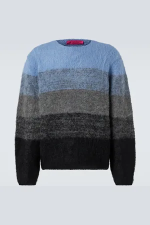 THE ELDER STATESMAN Thistle alpaca and wool-blend sweater