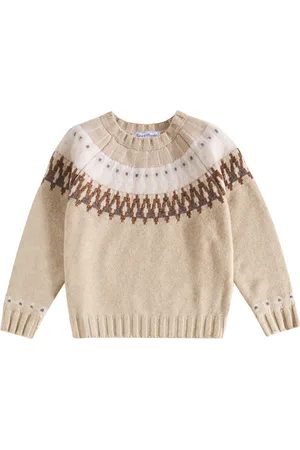 Tartine Et Chocolat Jacquard wool sweater