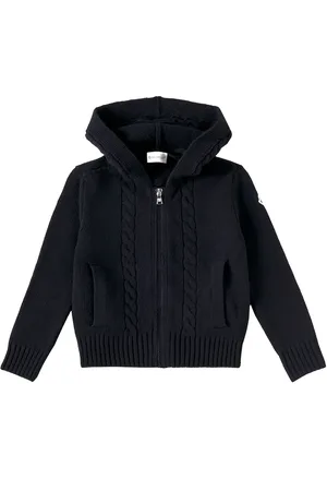 Moncler Zip-up wool hoodie