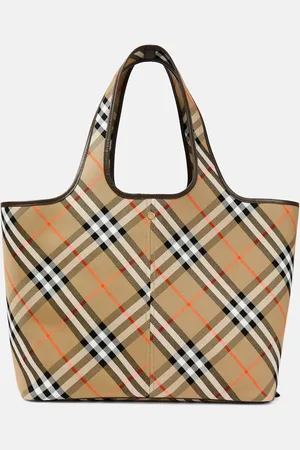 Burberry Check Medium canvas tote bag