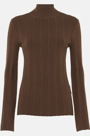 Joseph Silk-blend plissÃ© turtleneck sweater