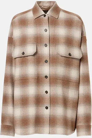 Loro Piana Jenna checked flannel overshirt