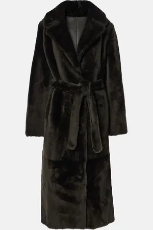 YVES SALOMON Reversible belted shearling coat