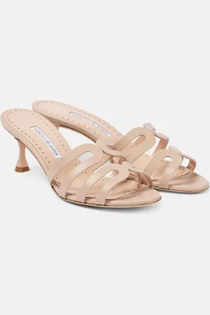 Manolo Blahnik Ahwak 50 leather mules