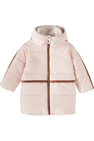 Chloé ChloÃ© Kids Faux leather-trimmed puffer coat