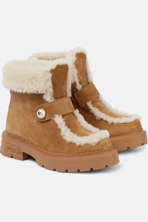 Jimmy Choo Shea shearling-lined suede ankle boots