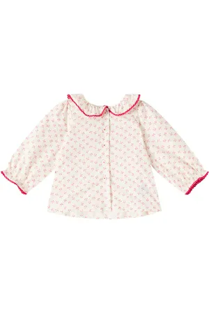 BONPOINT Baby Jojoba printed cotton poplin blouse
