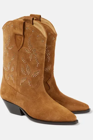 Isabel Marant Duerto studded suede cowboy boots