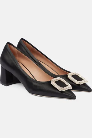 MALONE SOULIERS Lina 45 embellished satin pumps