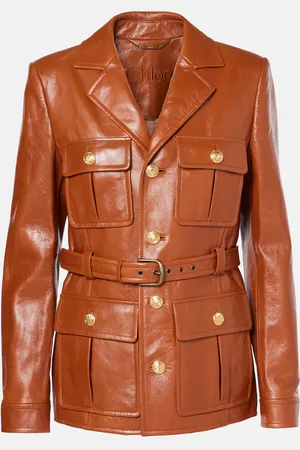 Chloé ChloÃ© Belted leather jacket