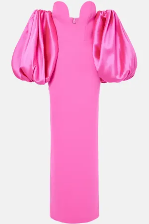 Solace Karina satin-trimmed maxi dress