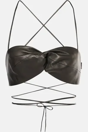 The Sei Leather bra top