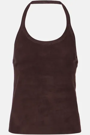 Stouls Suede halterneck top