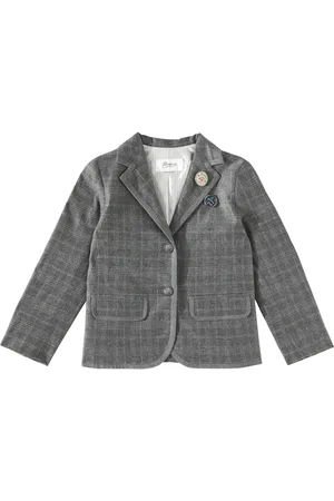 BONPOINT Ginevra checked flannel blazer