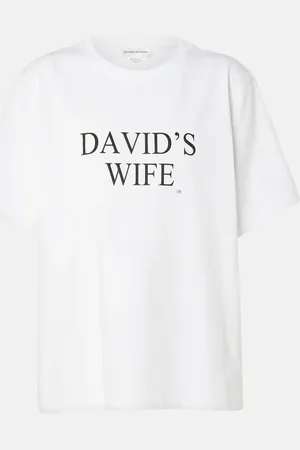Victoria Beckham Printed cotton jersey T-shirt