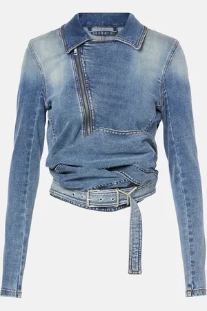 Y / PROJECT Denim wrap jacket