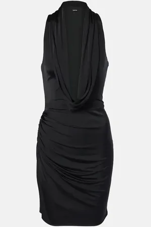 Tom Ford Draped jersey minidress