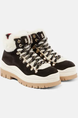 Bogner Arosa shearling-lined suede lace-up boots