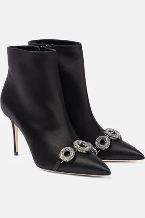 Manolo Blahnik Balvisa embellished satin ankle boots