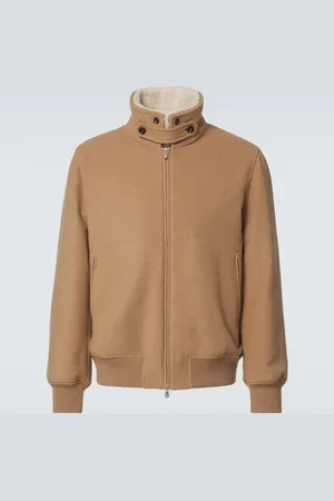 Brunello Cucinelli Padded shearling-trimmed cashmere blouson