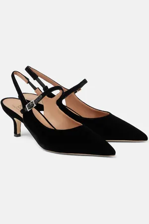 MALONE SOULIERS Karla 45 velvet slingback pumps