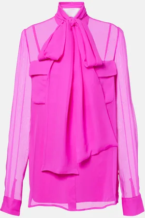 Costarellos Silk georgette blouse