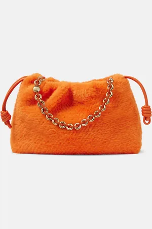 Loewe Flamenco Large faux fur clutch