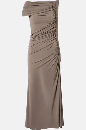 Alaïa AlaÃ¯a Asymmetric midi dress