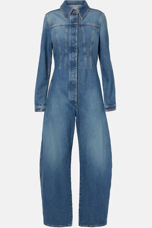 Alaïa AlaÃ¯a Round denim jumpsuit