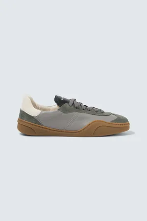 Acne Studios Bars M suede and leather sneakers