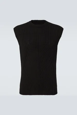 Rick Owens Zip-up cotton jersey vest