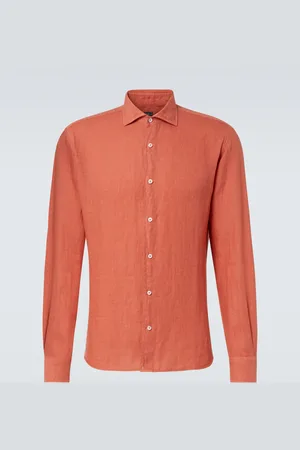 FEDELI Linen Oxford shirt