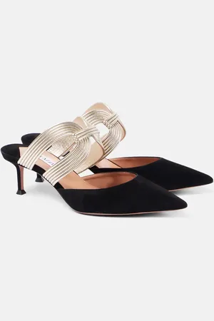 Aquazzura Esencia 50 suede mules
