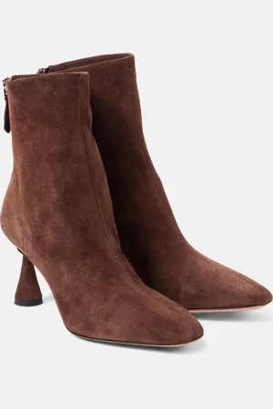 Aquazzura Amore 75 suede ankle boots