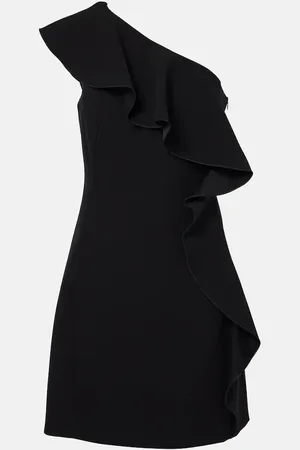 Max Mara Giacomo ruffled sablÃ© minidress