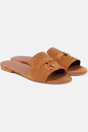 Loro Piana Summer Charms suede sandals