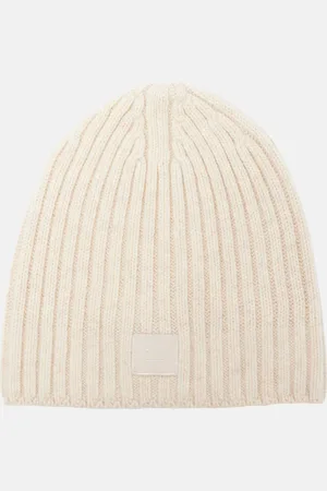 Acne Studios Face ribbed-knit wool beanie