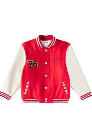 BONPOINT Darmouth embroidered wool-blend varsity jacket