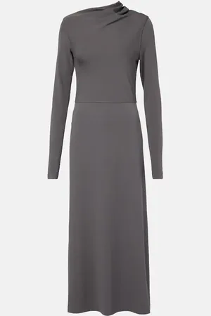 Totême Draped jersey midi dress