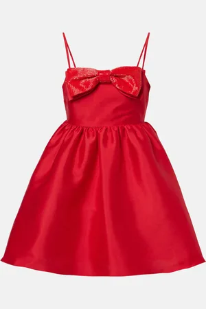 Self-Portrait Bow-detail minidress